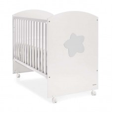 Cuna Big Star Blanco y Plata de Trama